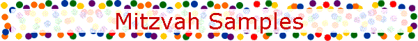 Mitzvah Samples